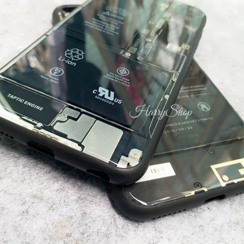 Ốp lưng hình pin lưng kính Iphone X ,1