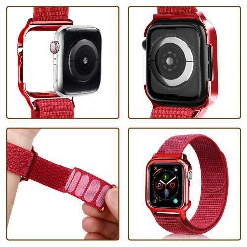 Dây liền ốp Apple Watch USAM 40mm màu đỏ ,4