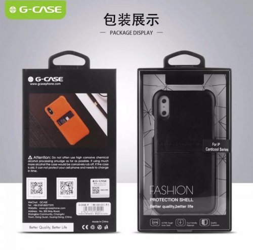 Ốp lưng da Iphone XS MAX có khe để Card G-CASE ,4