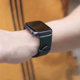 Dây Apple Watch Hermes Single Tour màu xanh đủ size